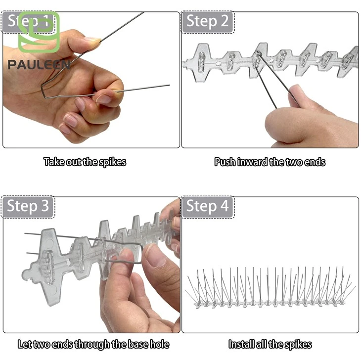 50cm Bird Spikes Humane Pigeon Crow Starling Control Deterrent Discreet Bird Pest Control
