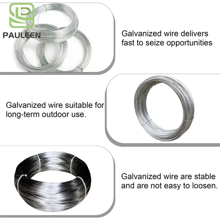 Slightly Oiled Galvanized Steel Wire factory